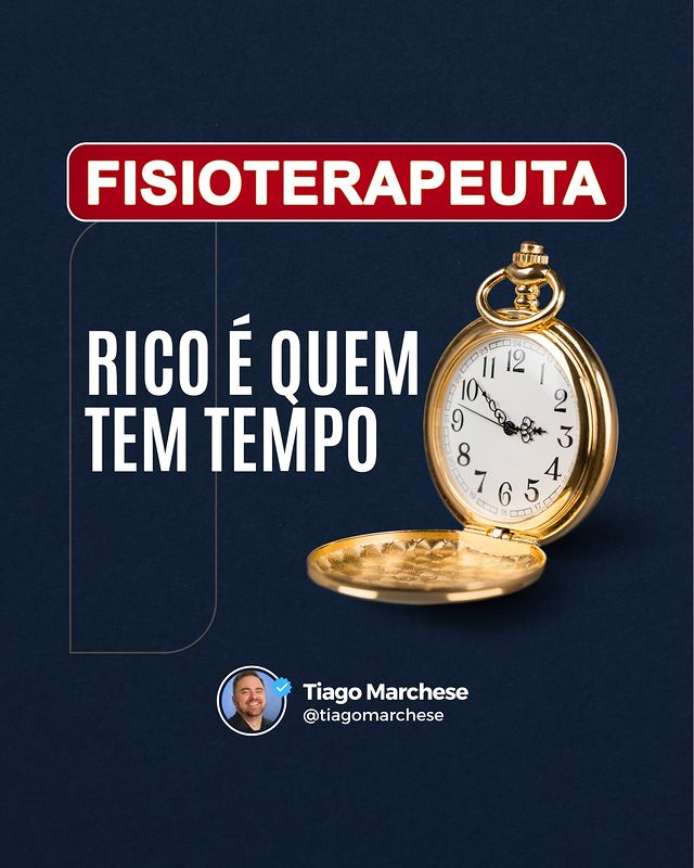 Read more about the article Fisioterapeuta: rico é quem tem tempo!