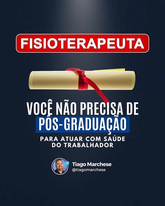 Read more about the article Fisioterapeuta: você não precisa de pós-graduação para atuar com saúde do trabalhador